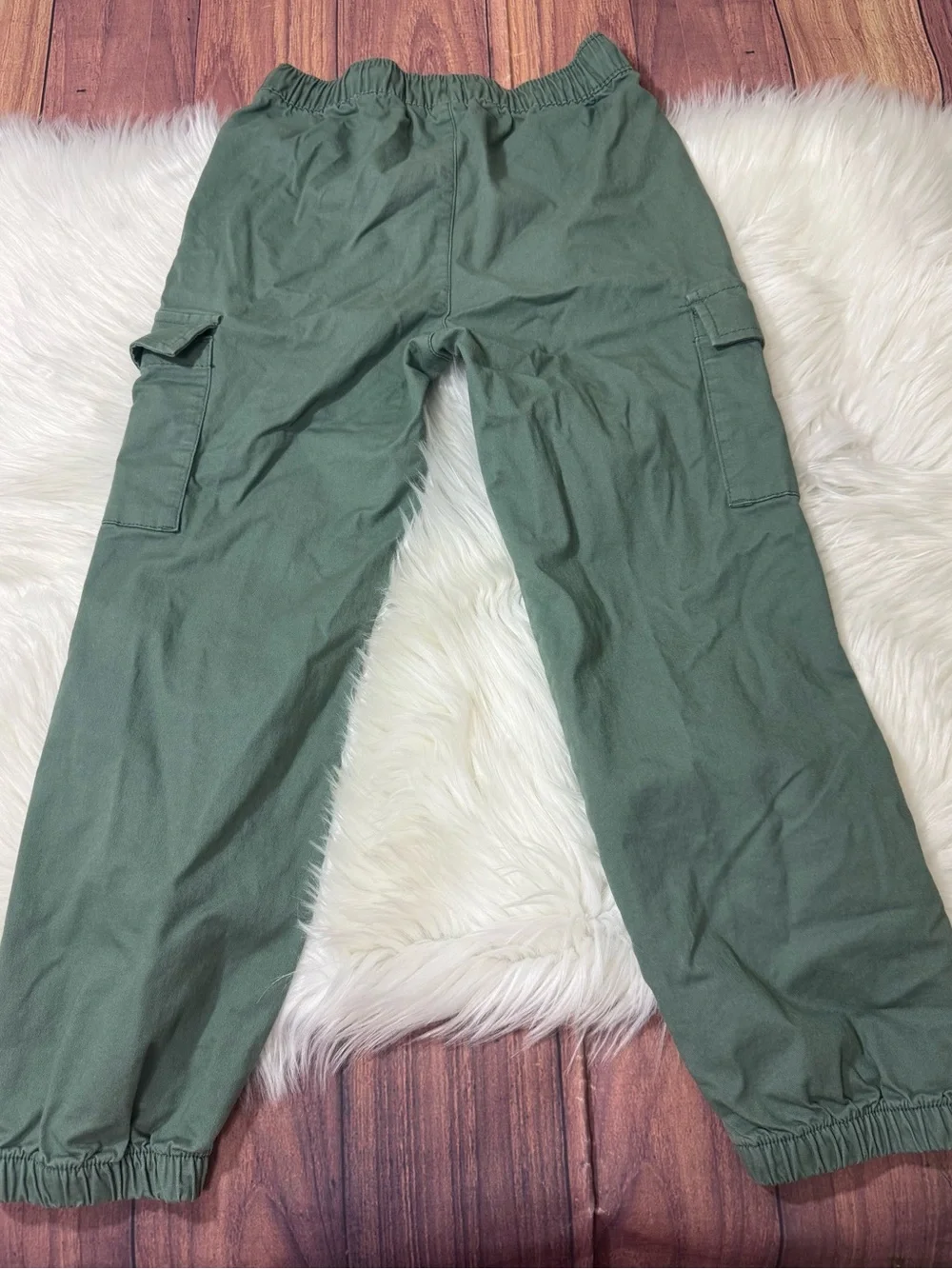 GAP Kids Green Cargo Jogger Pants - Boys Size M (8–9)